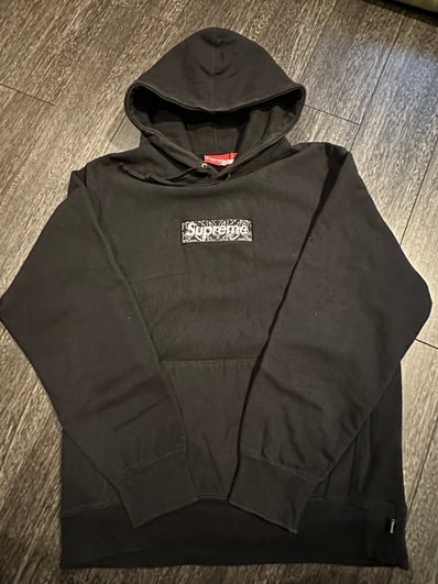 Supreme Bandana Box Logo Hooded Sweatshirt "Black"