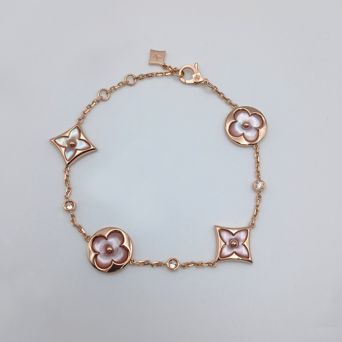LOUIS VUITTON ルイ・ヴィトン ブレスレット 4モチーフ カラー ブロッサム BB 750PG ブレスレット QA5517 K18ピンクゴールド ピンクゴールド  レディース【中古】