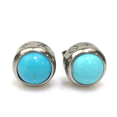 ルイ ヴィトン LOUIS VUITTON ピアス セット ピアス ターコイズロデオ メタル/ターコイズ ターコイズブルー×シルバー ユニセックス M02053【中古】 56591k