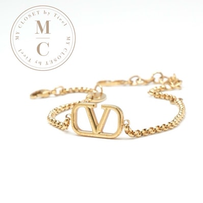 ヴァレンティノ VALENTINO ブレスレット Vロゴ ゴールド