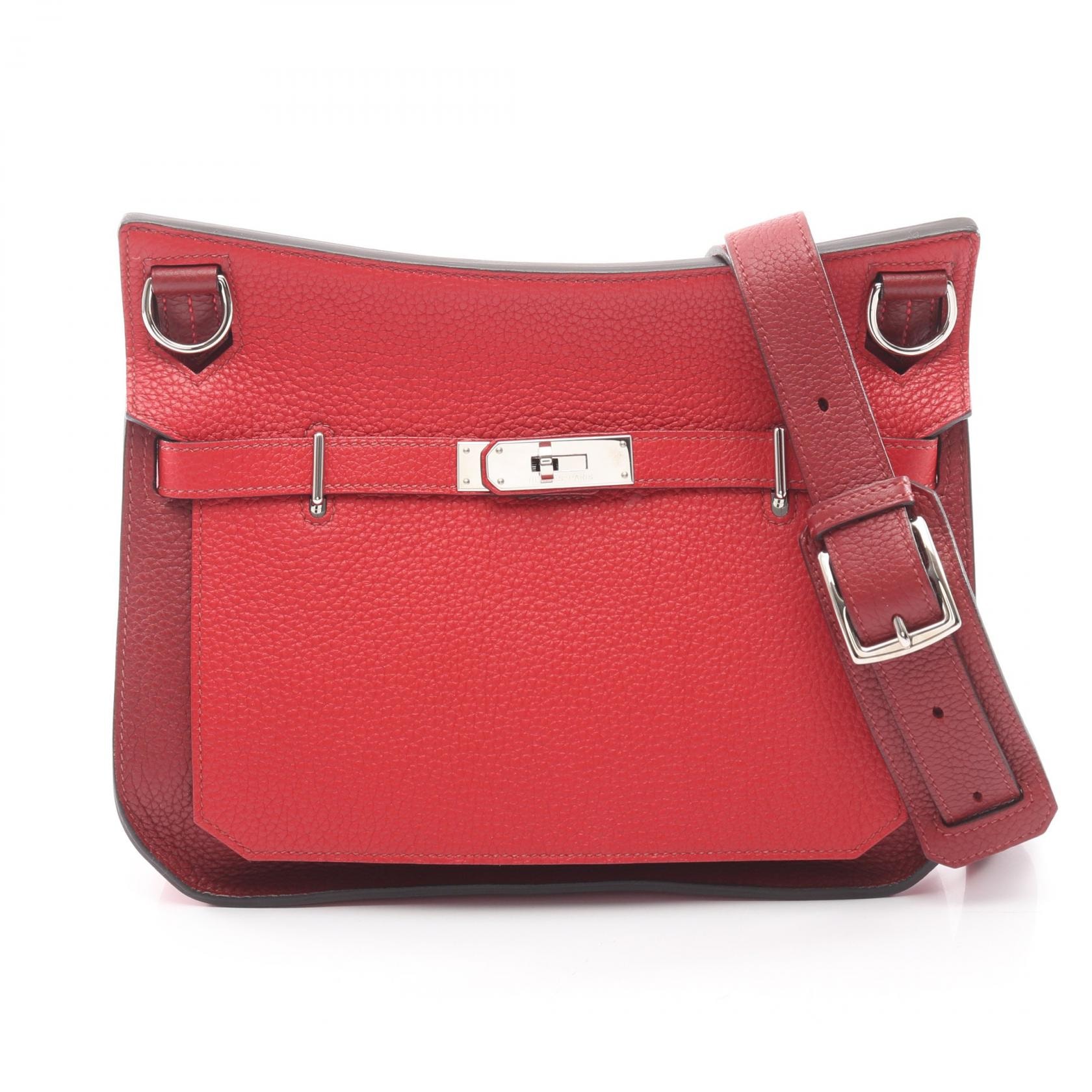 エルメス HERMES ジプシエール28 ルージュカザック ルージュアッシュ ショルダーバッグ バッグ レザー トリヨンクレマンス ルージュカザック □R刻印(2014年製造) レディース レッド系 / ボルドー系 【中古】