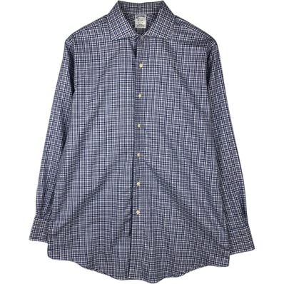 古着 ブルックスブラザーズ Brooks Brothers Est.1818 REGENT 長袖 コットンチェックシャツ メンズM相当/eaa495554