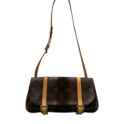 LOUIS VUITTON ルイヴィトン モノグラム ポシェット・マレル ブラウン PVC ウエストバッグ S1-00206 【中古】