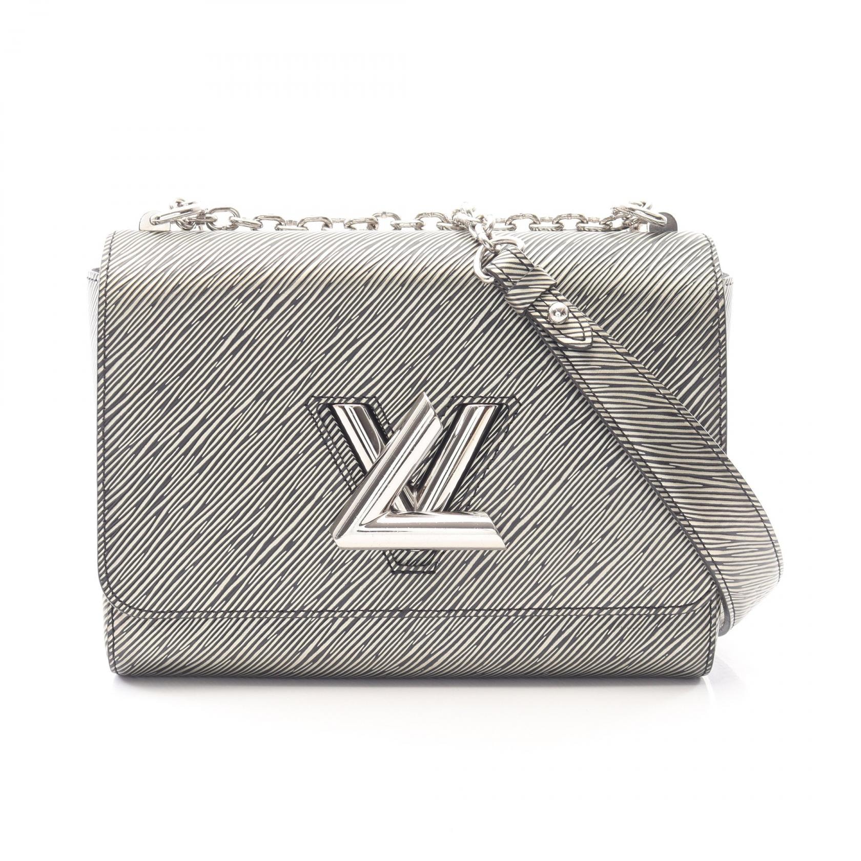 ルイ・ヴィトン LOUIS VUITTON ツイストMM エピ メタリック ショルダーバッグ バッグ レザー エピ シルバー レディース シルバー系 M54855 【中古】