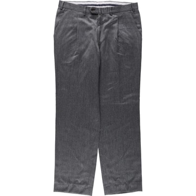 古着 ヴァレンティノ VALENTINO LEBOLE ワンタック ウールパンツ スラックス メンズw36相当/eaa664554