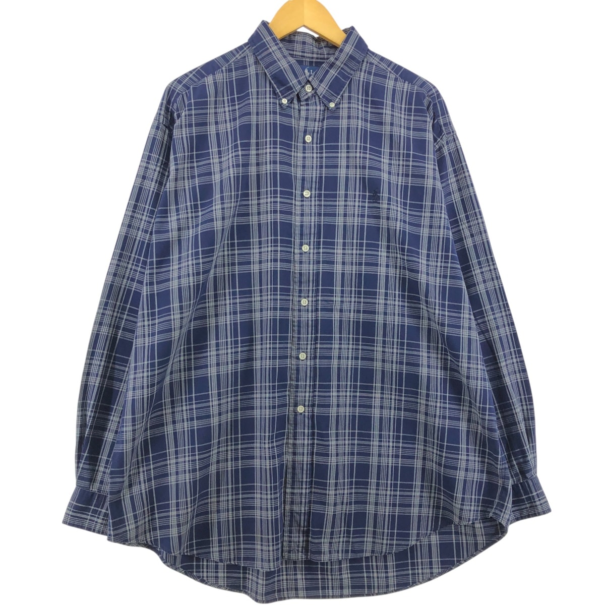 古着 ラルフローレン Ralph Lauren BLAKE 長袖 ボタンダウンチェックシャツ メンズXL相当/eaa557747