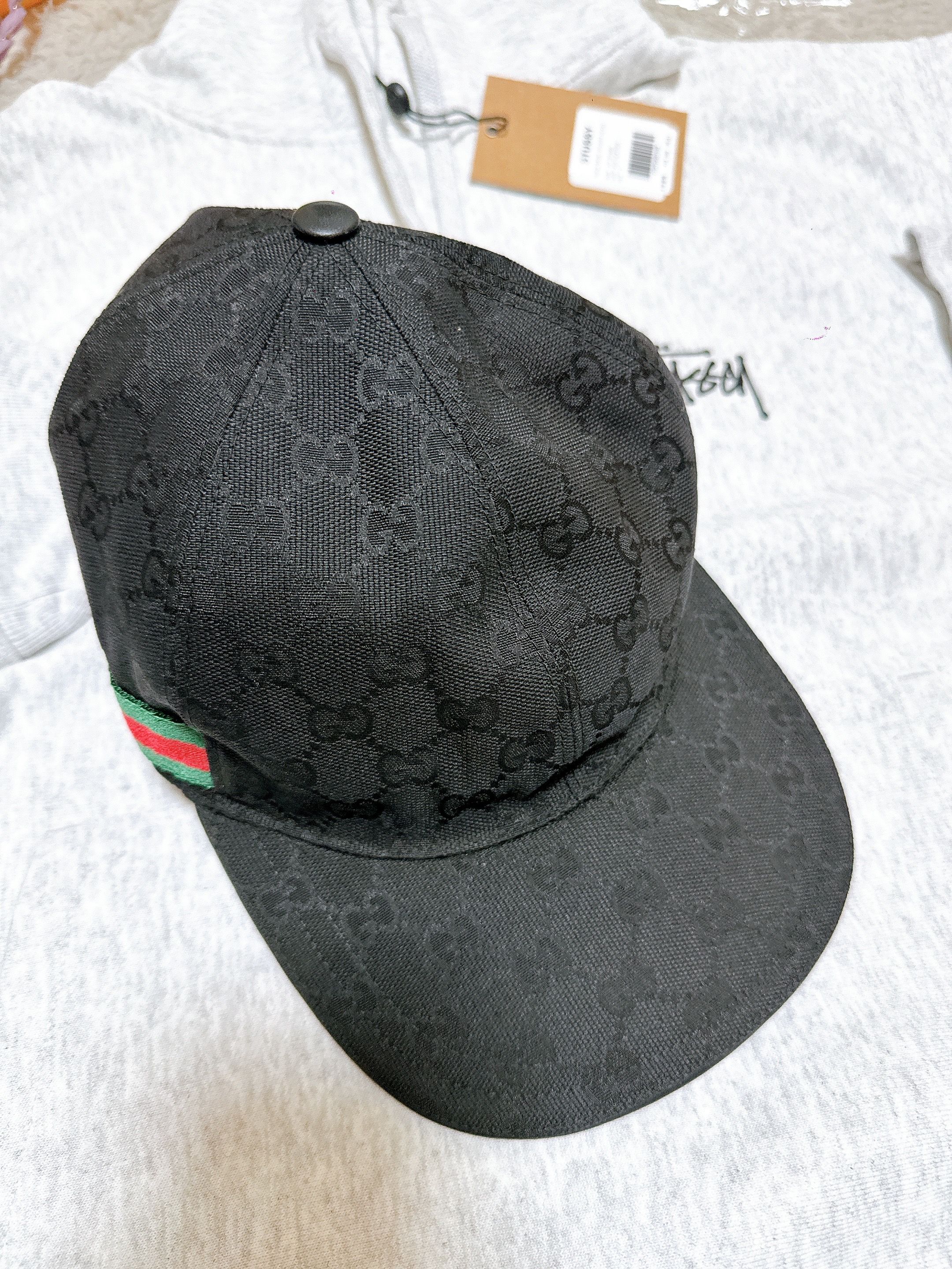 GUCCI Original GG Canvas Baseball Cap "Black"