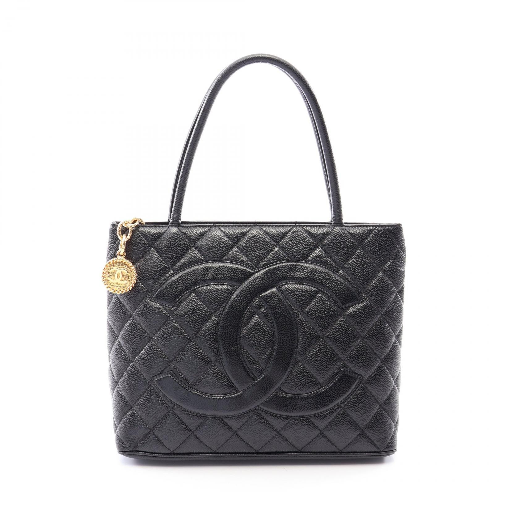 シャネル CHANEL 復刻トート トートバッグ バッグ キャビアスキン(グレインドカーフ) レディース ブラック系 【中古】