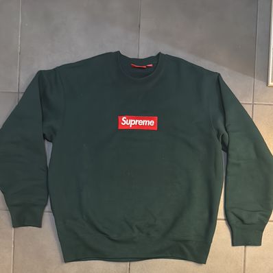 Supreme Box Logo Crewneck "Dark Pine" (22FW)