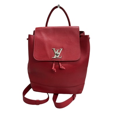 美品 LOUIS VUITTON ルイヴィトン ロックミー レッド ルビー シルバー金具 レザー リュック・デイパック S1-00110 【中古】
