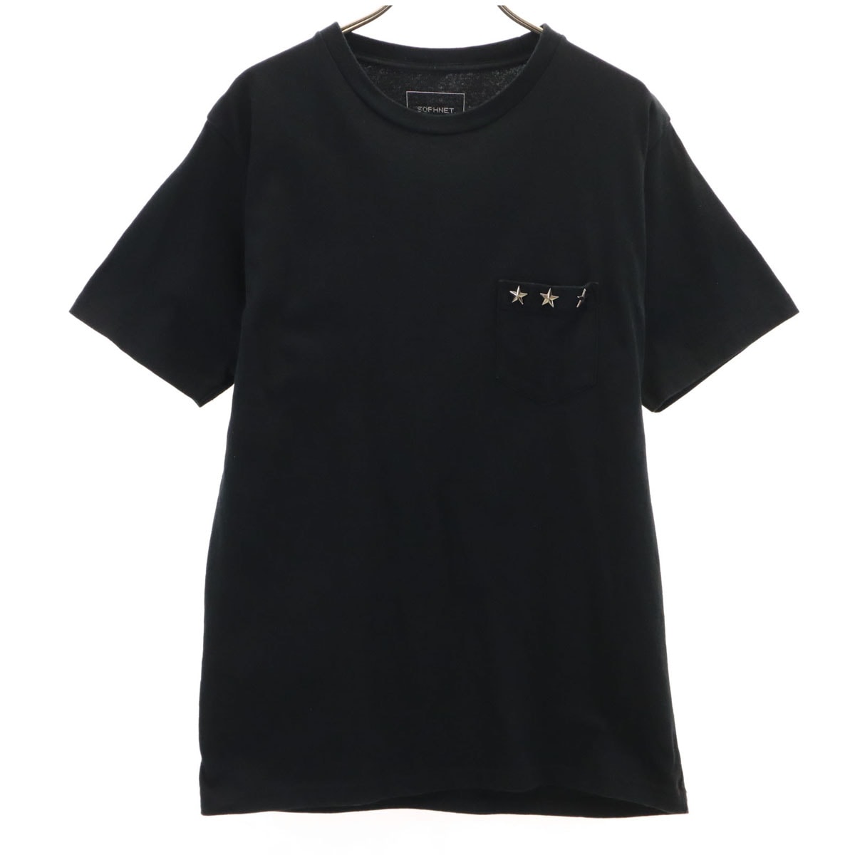 SOPHNET. ソフネット 日本製 半袖 Tシャツ S ブラック ポケT