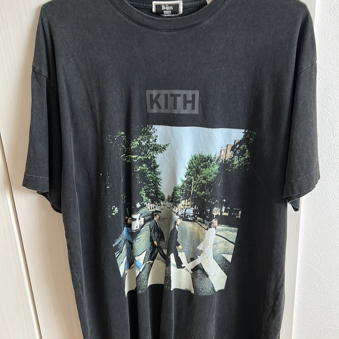 Kith x The Beatles Abbey Road Vintage Tee "Black"