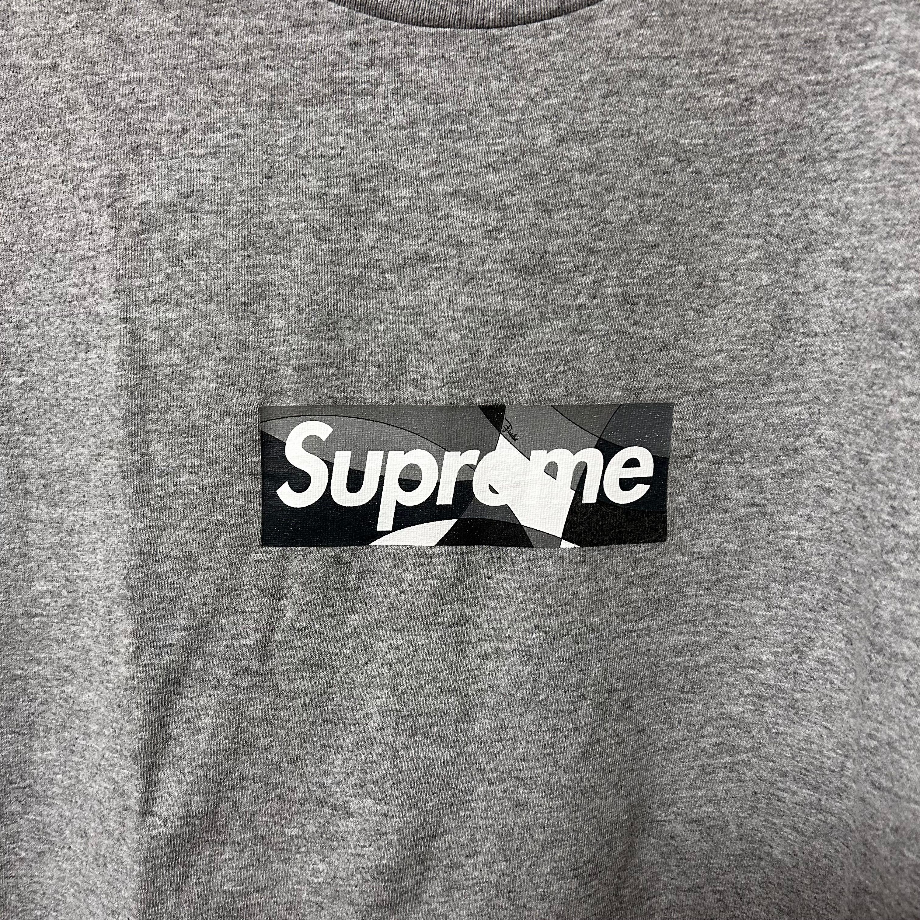 Supreme / Emilio Pucci® Box Logo Tee "Grey/Black"