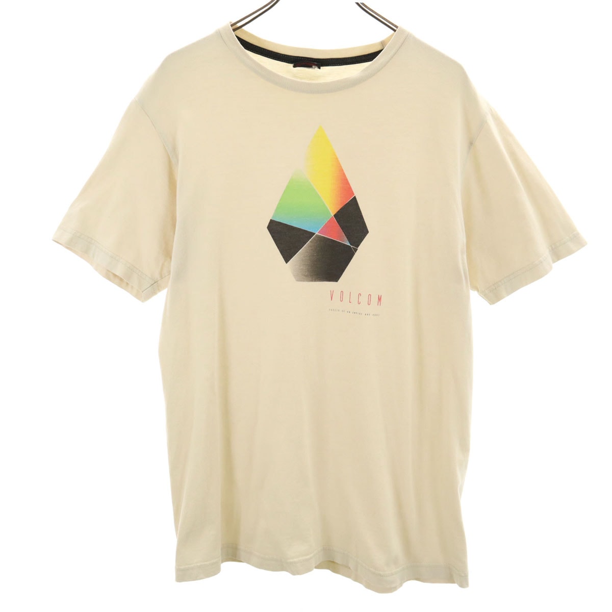 VOLCOM ボルコム 半袖 Tシャツ M クリーム系