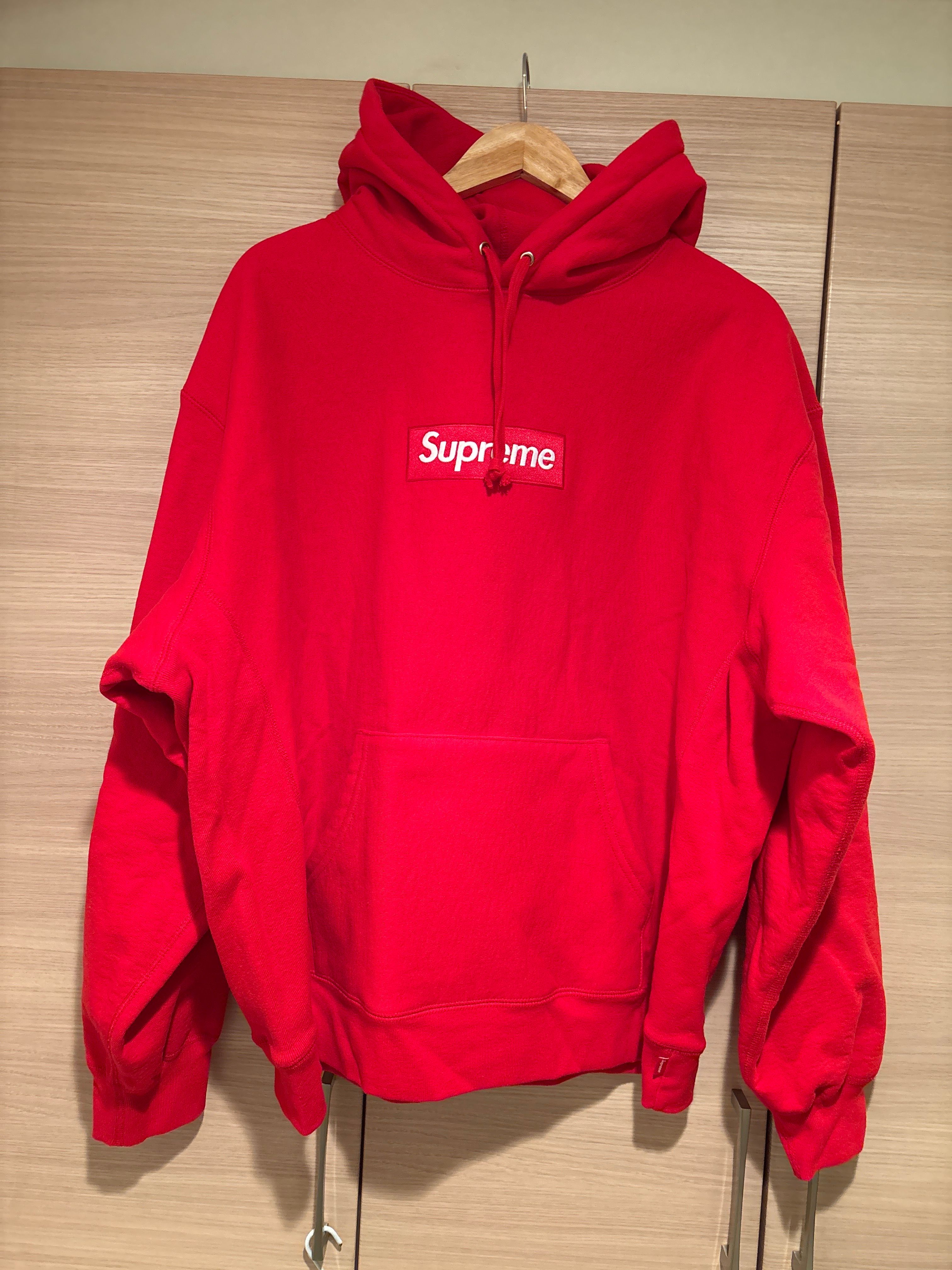 Supreme Box Logo Hooded Sweatshirt "Red" (23FW)
