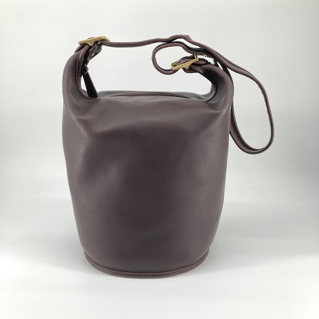 COACH(コーチ) ダッフルサック グラブタンレザー ゴールド金具 9085 ショルダーバッグ ブラウン