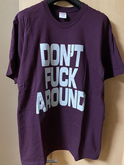 Supreme Don't Fuck Around Tee "Eggplant"