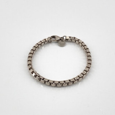 TIFFANY&Co.(ティファニー) ベネチアン リンク Ag925 ブレスレット 13.11g シルバー