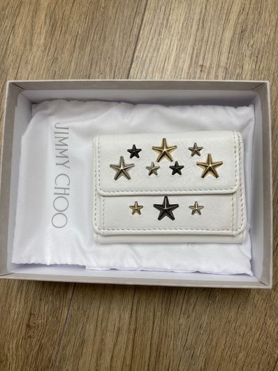 ジミーチュウ 三つ折り財布 スタースタッズ
