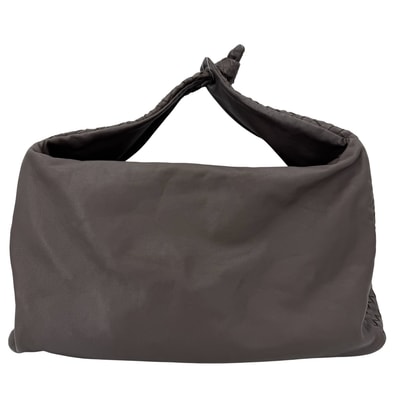 BOTTEGAVENETA ボッテガヴェネタ ハンドバッグ イントレチャート ワンショルダー 肩掛け レザー ブラウン 茶 ブラック金具 ユニセックス【中古品】