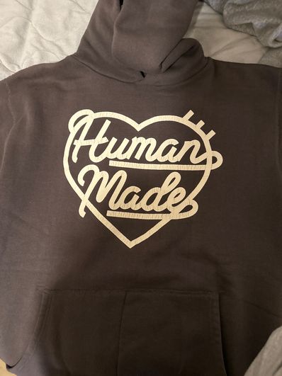 HUMAN MADE Heart Tsuriami Hoodie "Black"