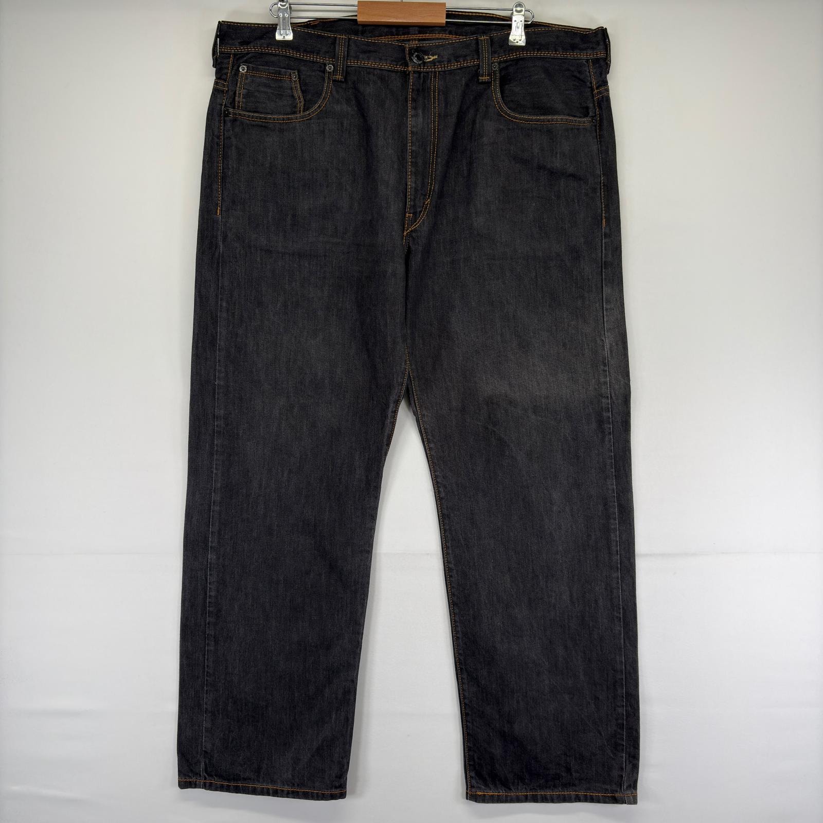 古着 リーバイス Levi's デニム パンツ 5ポケット ストレート ジップ 569 ジーパン 大きいサイズ w40 L32  ブラック メンズ