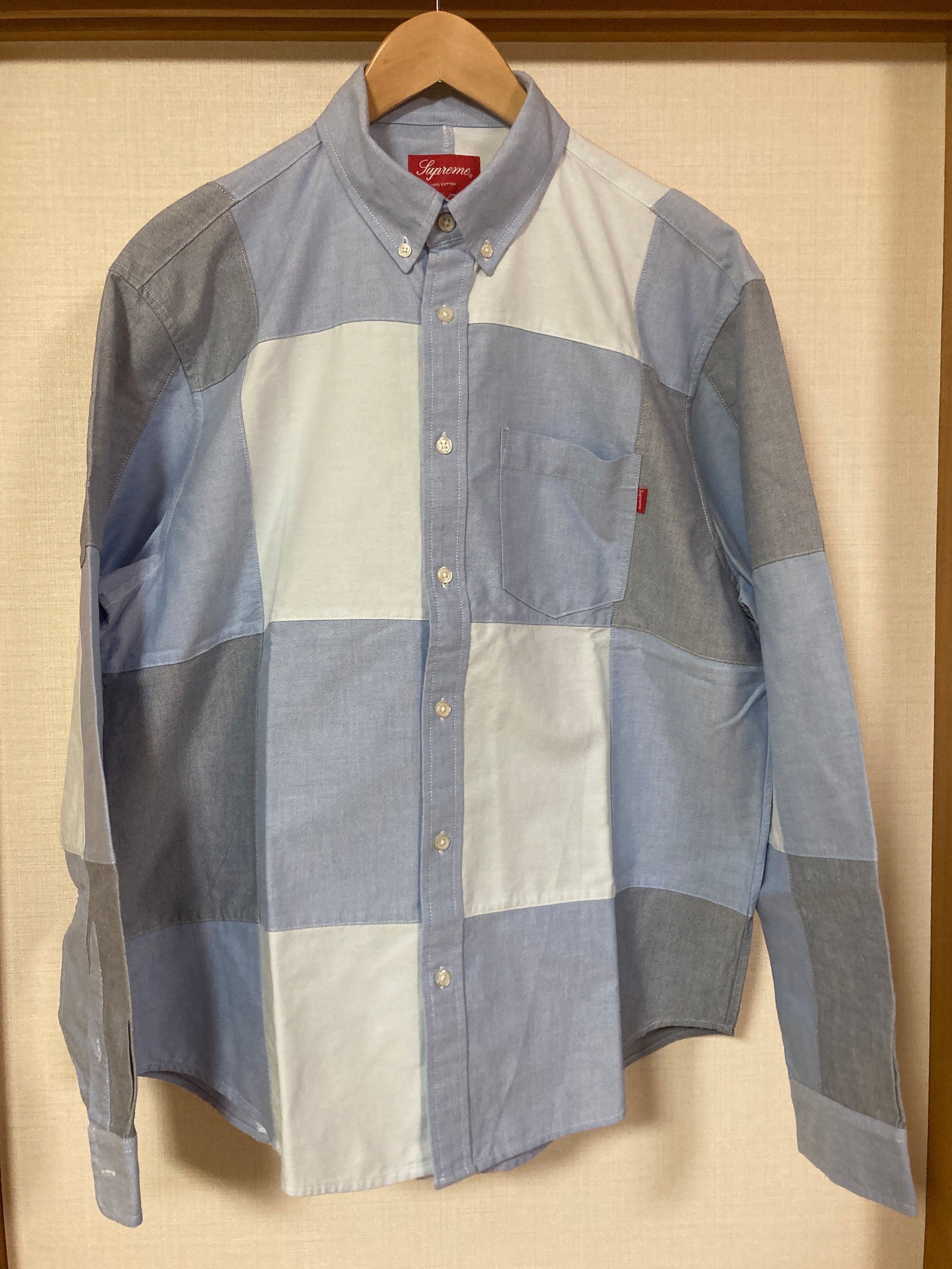 Supreme Patchwork Oxford Shirt "Blue"