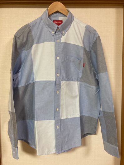 Supreme Patchwork Oxford Shirt "Blue"