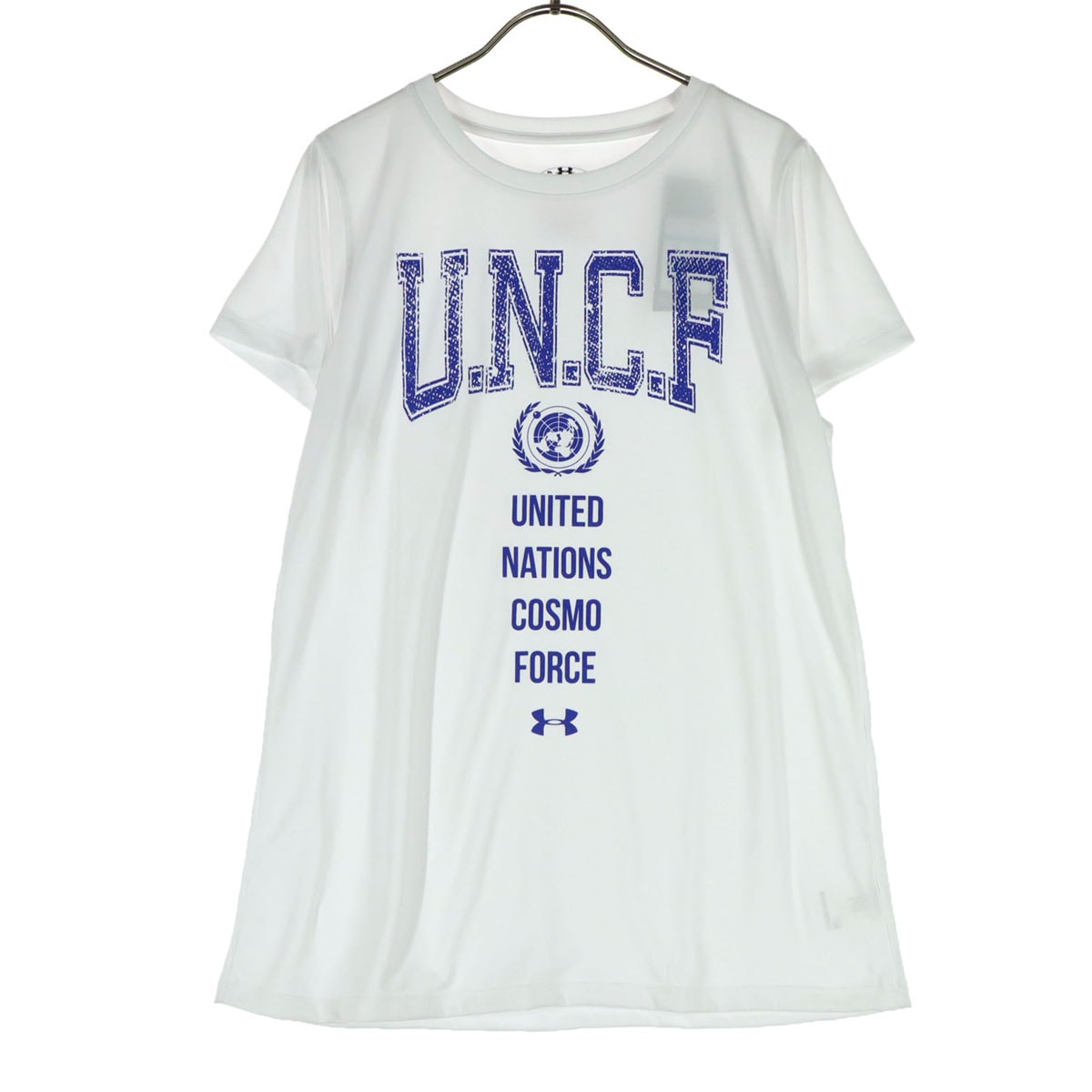 未使用 UNDER ARMOUR アンダーアーマー フロントプリント 半袖 Tシャツ XL ホワイト