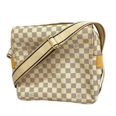 【6dc2886】ルイヴィトン ショルダーバッグ ダミエ・アズール ナヴィグリオ N51189 ホワイト【中古】レディース