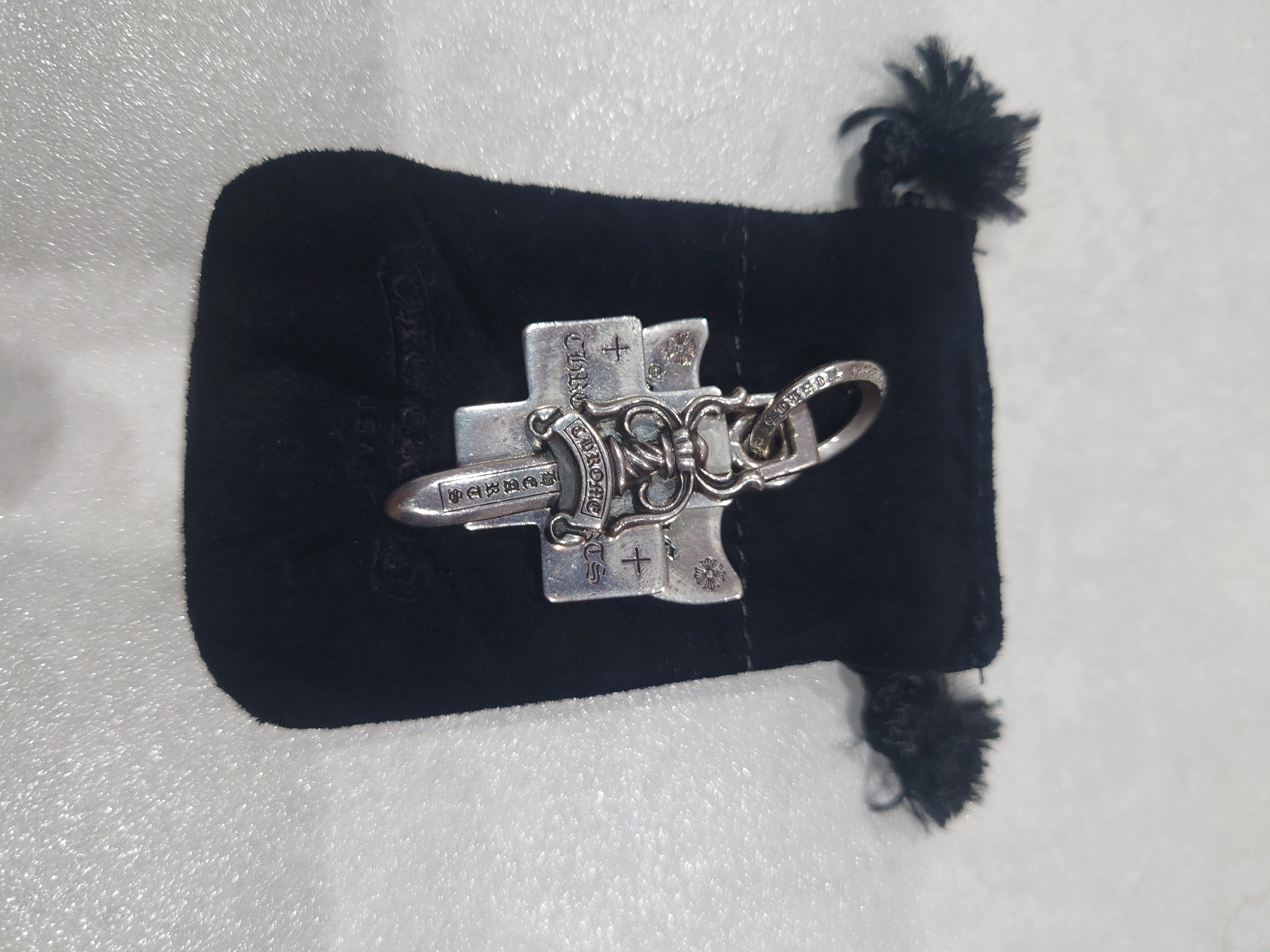 Chrome Hearts 3 Trinkets Pendant Osaka Limited "Silver"