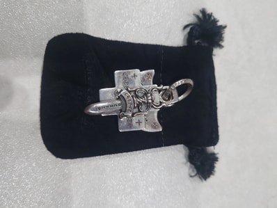 Chrome Hearts 3 Trinkets Pendant Osaka Limited "Silver"
