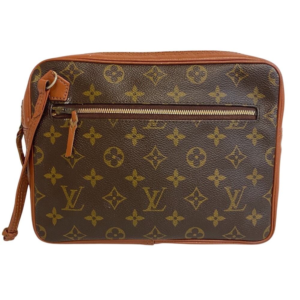 ルイヴィトン LOUIS VUITTON クラッチバッグ モノグラム サックスポ ヴィンテージ ハンド セカンドバッグ ブラウン