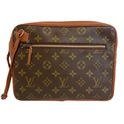 ルイヴィトン LOUIS VUITTON クラッチバッグ モノグラム サックスポ ヴィンテージ ハンド セカンドバッグ ブラウン