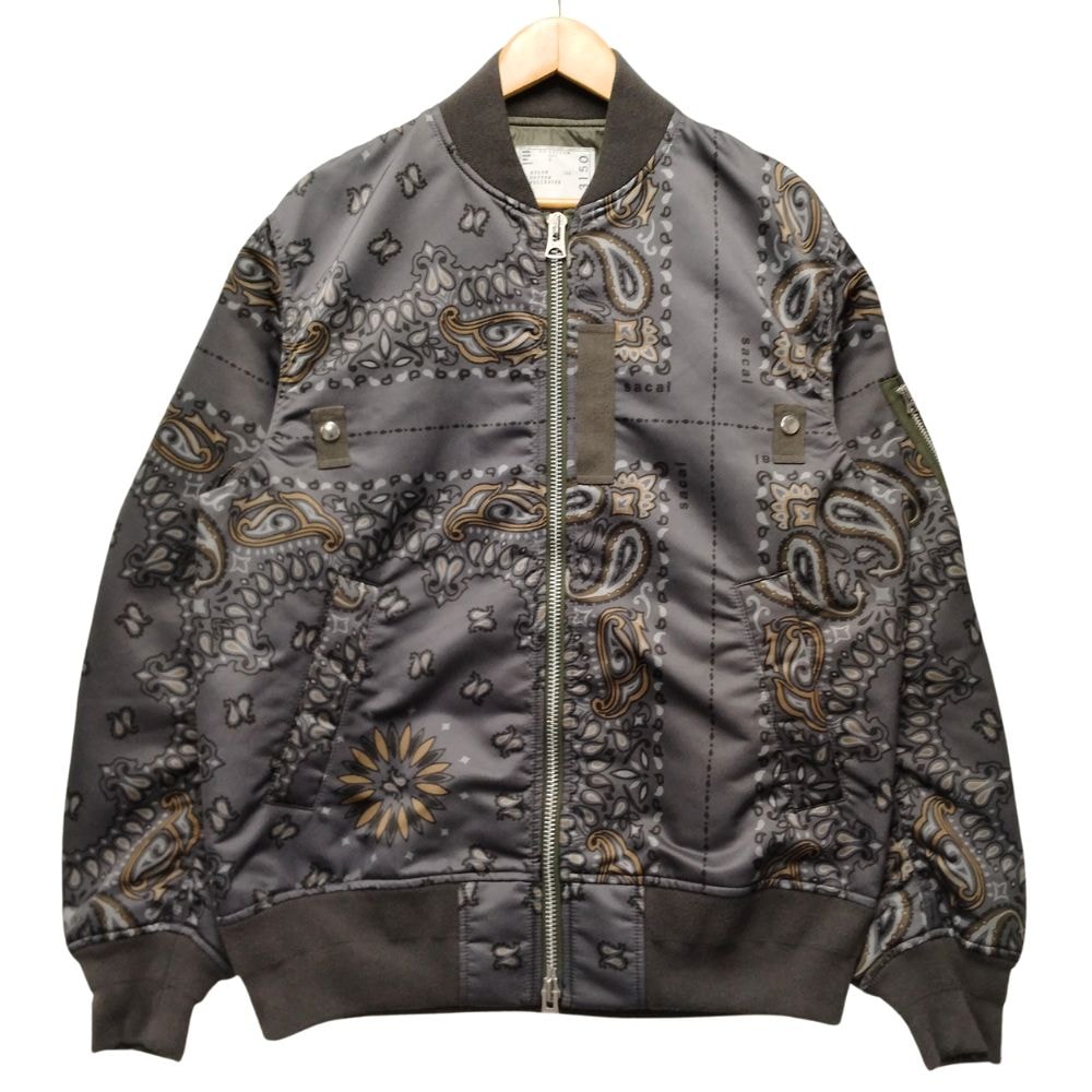 sacai Bandana Blouson "Charcoal Gray"