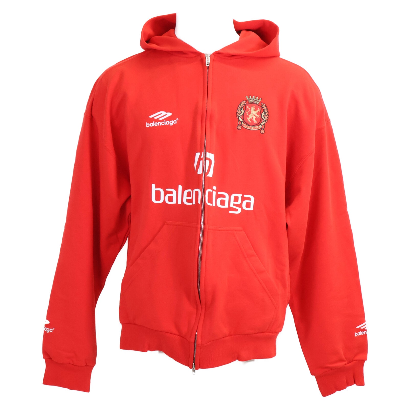 バレンシアガ 【新品同様/国内正規/23年製】744457 Medium Fit Zip-up Hoodie ジップアップ パーカー/ XS