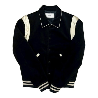 CELINE Teddy Jacket In Corduroy "Black"