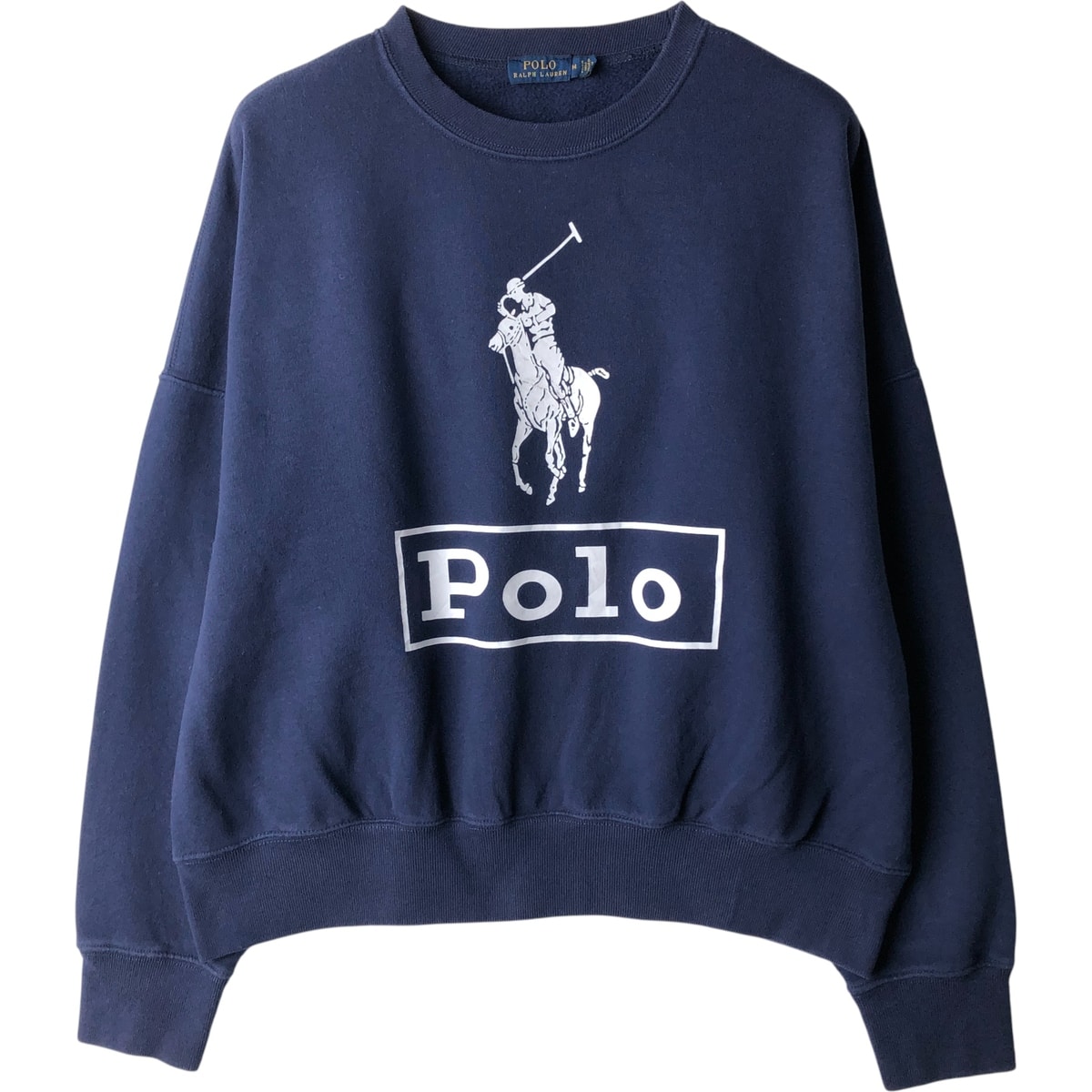 古着 ラルフローレン Ralph Lauren POLO RALPH LAUREN ビッグポニー ロゴスウェットシャツ トレーナー レディースM相当/eaa613167