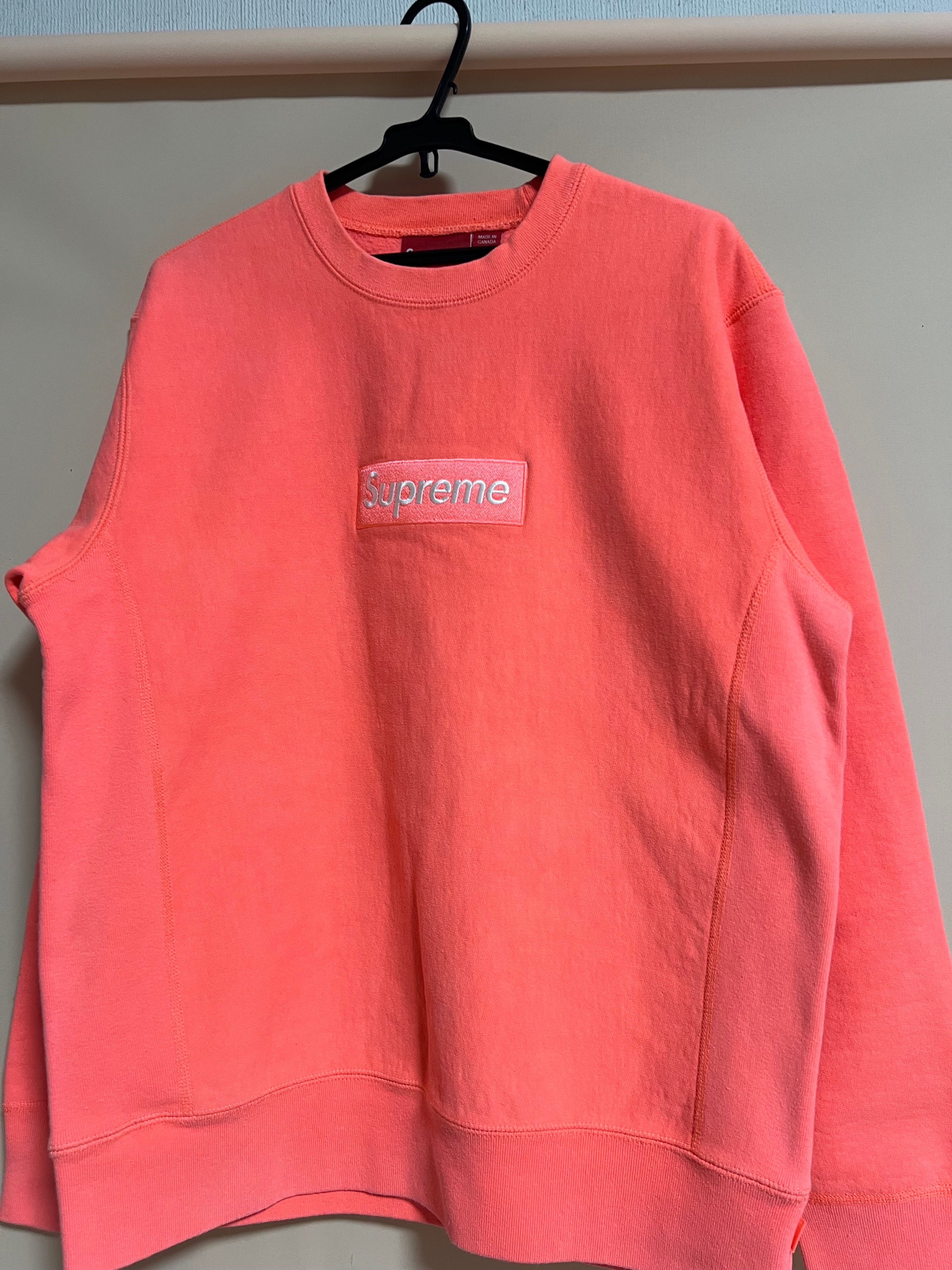 Supreme Box Logo Crewneck Sweatshirt "Orange" (18FW)