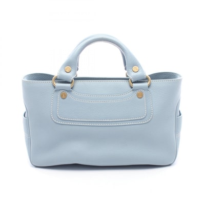 セリーヌ CELINE ブギーバッグ ハンドバッグ バッグ レザー レディース ブルー系 【中古】