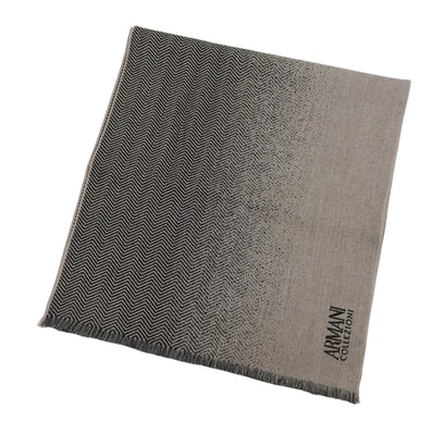 未使用品 アルマーニコレッツォーニ マフラー ブラック メンズ UNI