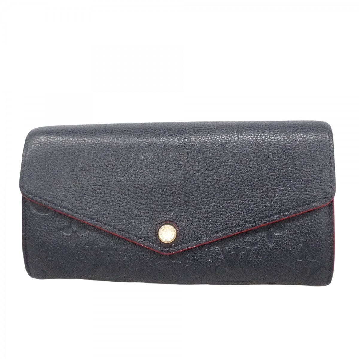 【6cd4385-k】ルイヴィトン 長財布 モノグラム・アンプラント ポルトフォイユサラ M62125 マリーヌルージュ【中古】レディース