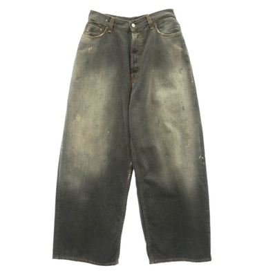 ACNE STUDIOS アクネストゥディオズ 2023M FN Black Trafalgar SUPER BAGGY FIT JEANS スーパーバギーフィットジーンズ トラファルガー バギー ジーンズ デニムパンツ ブラック系 46【極上美品】【中古】