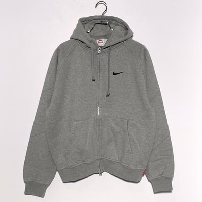 Supreme x Nike Zip Up Hooded Sweatshirt "Heather Grey"