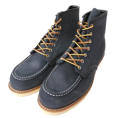 RED WING レッドウィング ブーツ 08854-0 8854 モックトゥ スエード ブーツ ブラック系 9.5【極上美品】【中古】