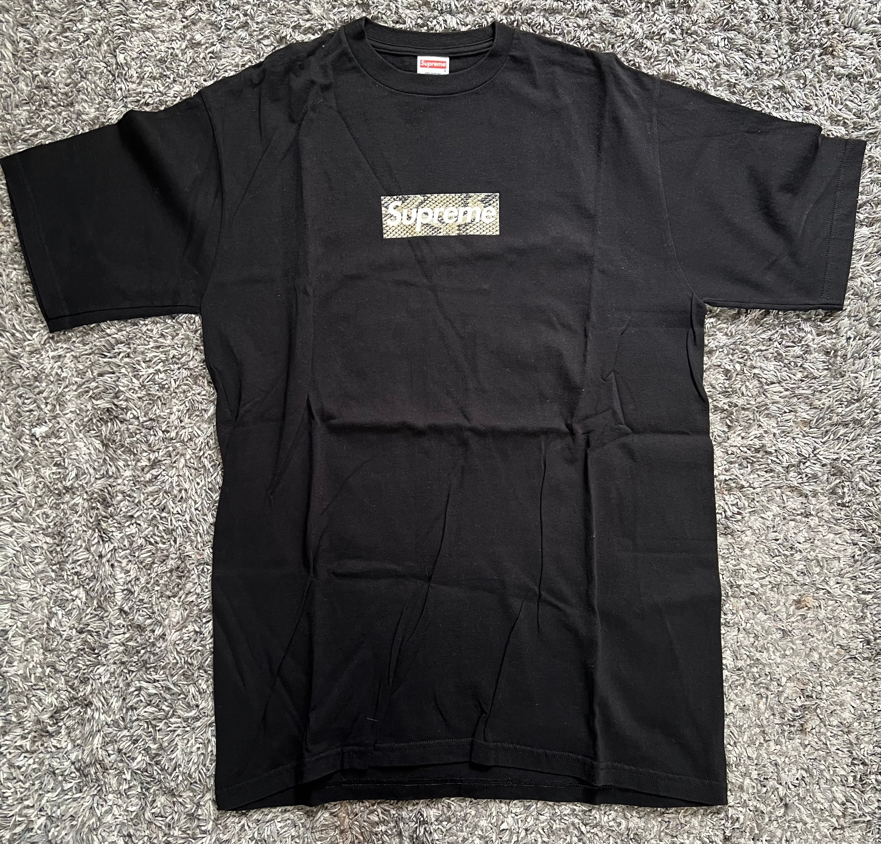 Supreme Snake Skin Box Logo Tee "Black"