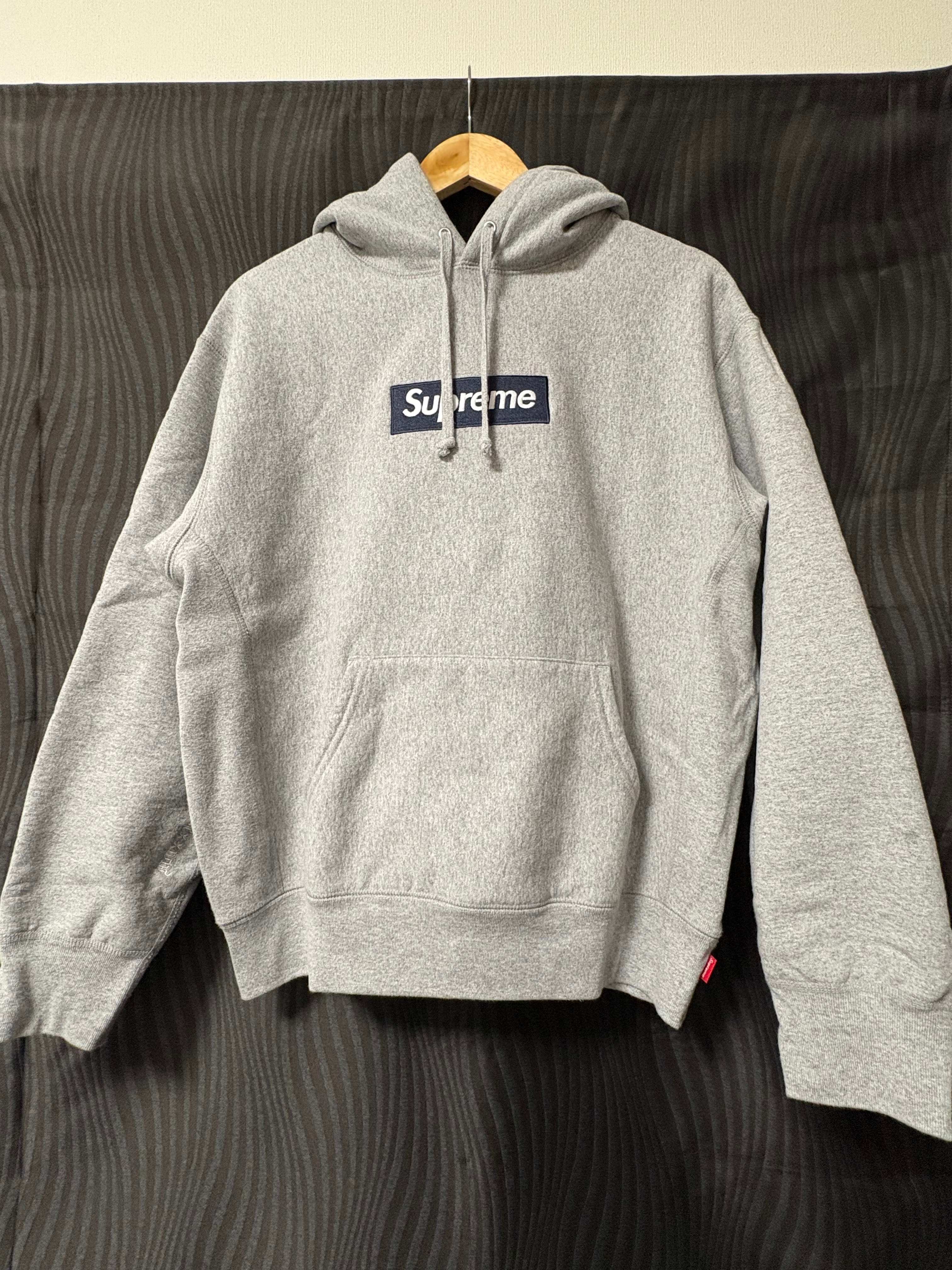 シュプリーム ボックスロゴフーデッドスウェットシャツ (25FW) "ヘザーグレー"
