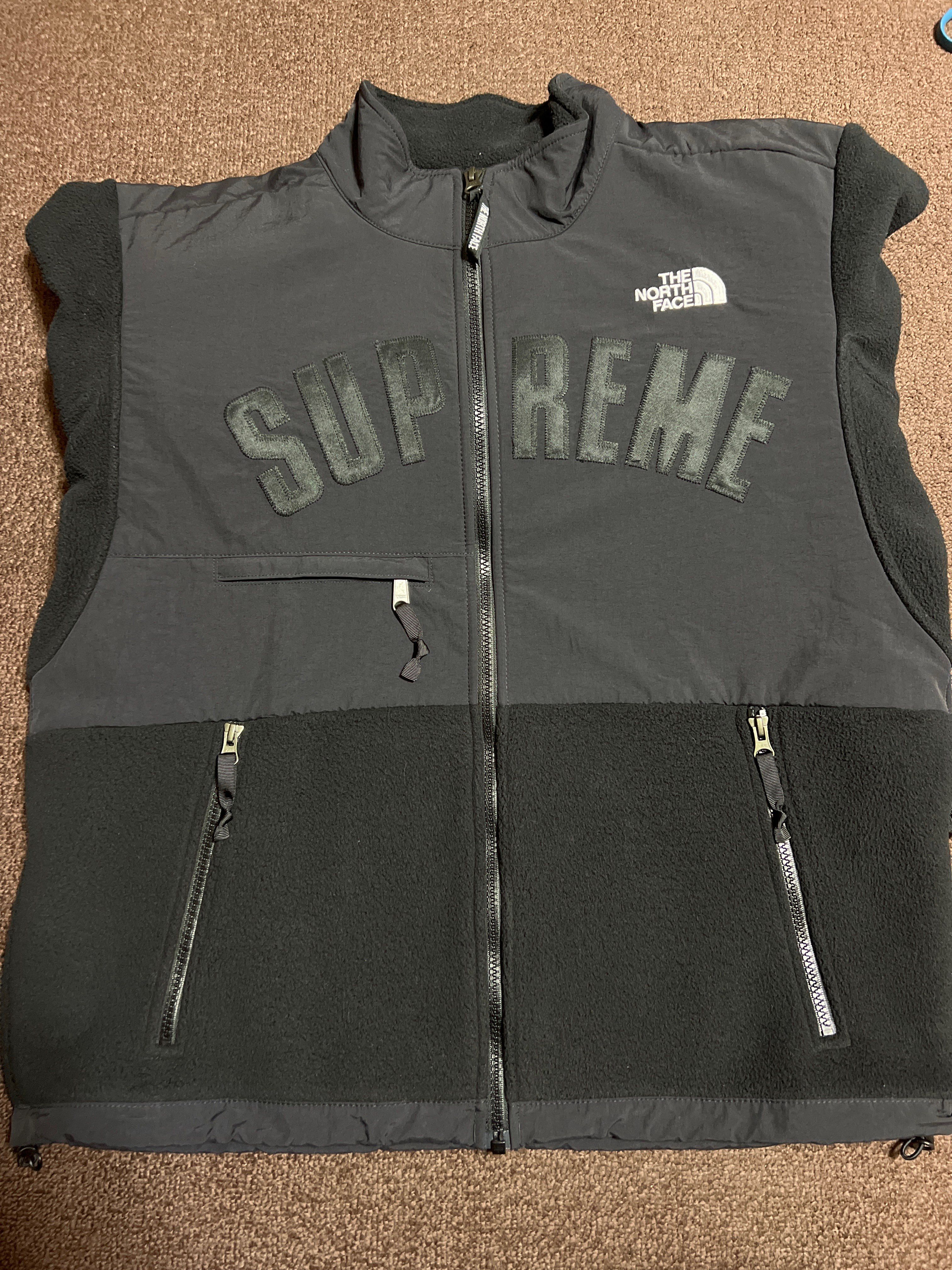 Supreme x The North Face Arc Logo Denali Fleece Jacket "Black"