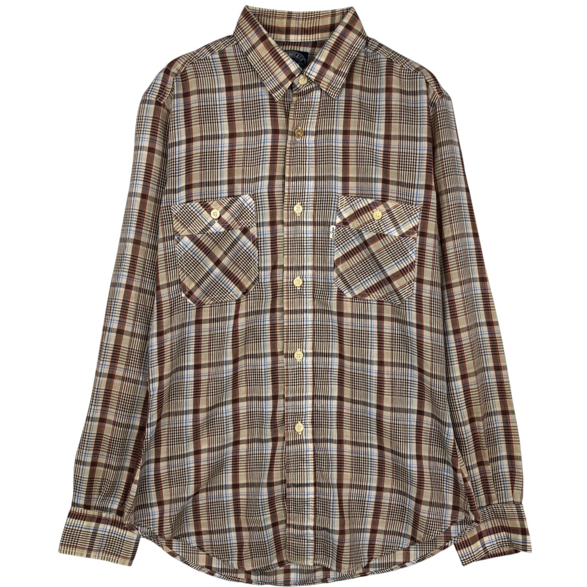 古着 80年代 リーバイス Levi's LEVI STRAUSS & CO. チェック柄 長袖 シャツ USA製 メンズXL相当 ヴィンテージ/eaa628823