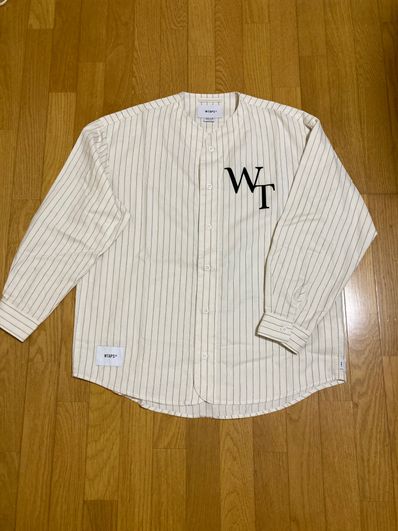 Wtaps LEAGUE / LS / COTTON. FLANNEL. STRIPE "White"